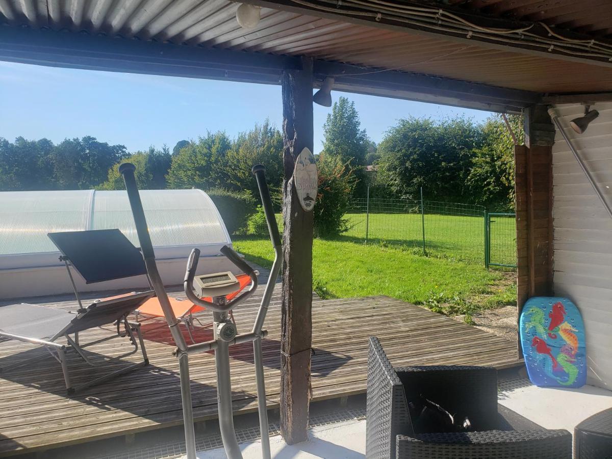 EpinayLes 2 Chaumieres Avec Piscine别墅 外观 照片