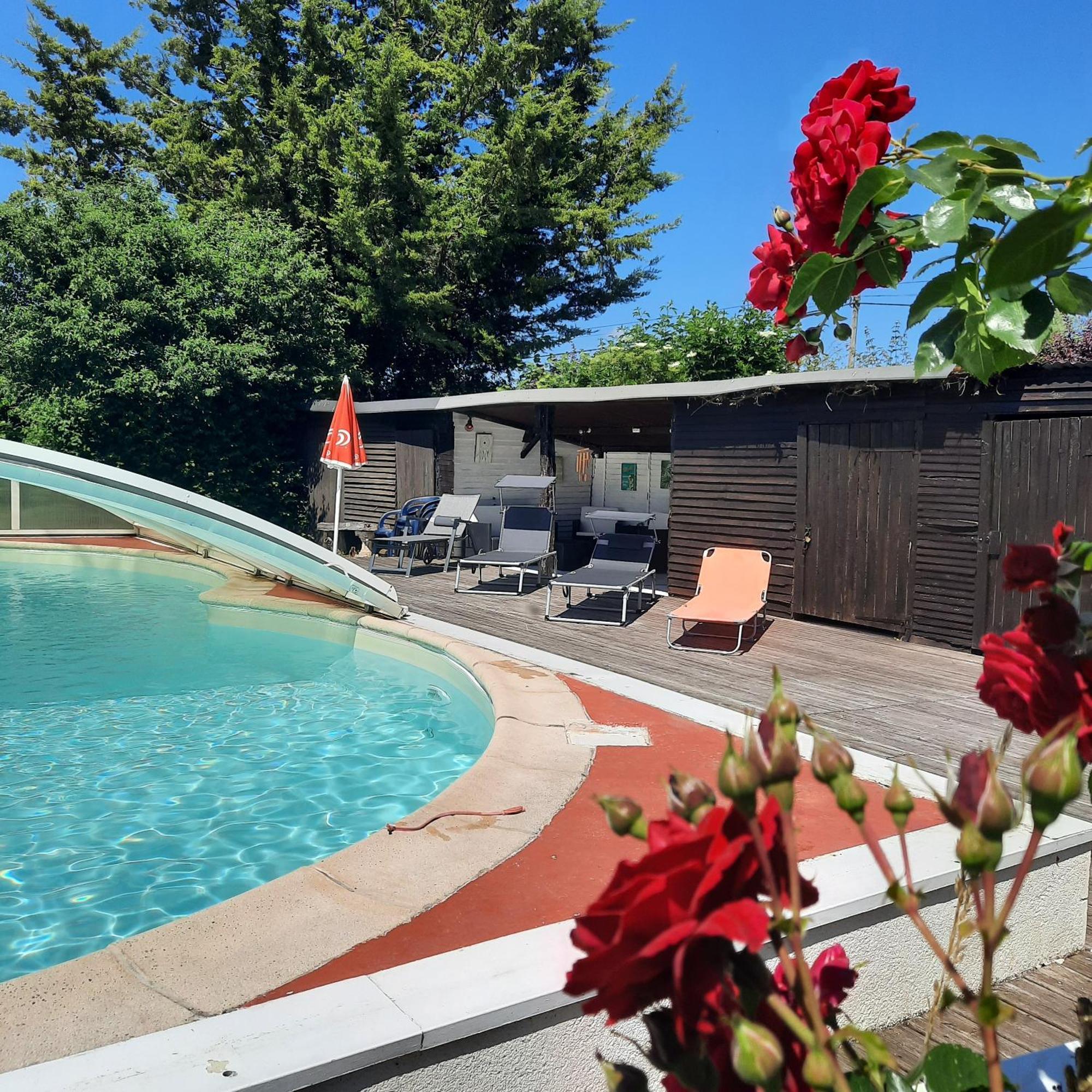 EpinayLes 2 Chaumieres Avec Piscine别墅 外观 照片